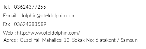 Blue Dolphin Hotel telefon numaralar, faks, e-mail, posta adresi ve iletiim bilgileri